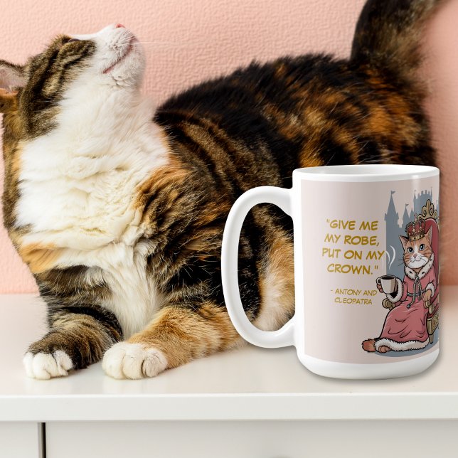 Funny Quote Cute Cat Modern Shakespeare Coffee Mug (Creator Uploaded)