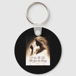 Funny quote elegant women am the tea that are keychain