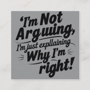 Funny Quote Enclosure Card – Witty & Sarcastic Hum