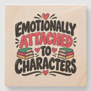 Funny Quote for Book Lovers Stone Coaster