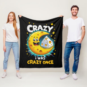 Funny quote for cheese lovers fleece blanket