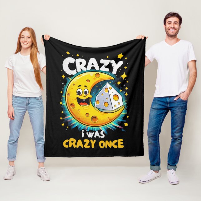 Funny quote for cheese lovers fleece blanket (In Situ)