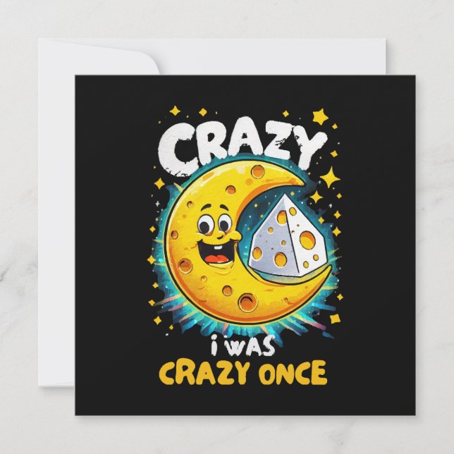 Funny quote for cheese lovers invitation (Front)