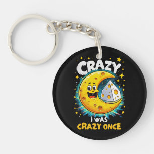 Funny quote for cheese lovers keychain