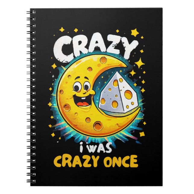 Funny quote for cheese lovers notebook (Front)