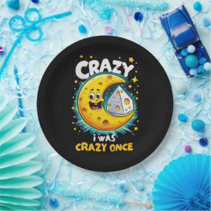 Funny quote for cheese lovers paper plate