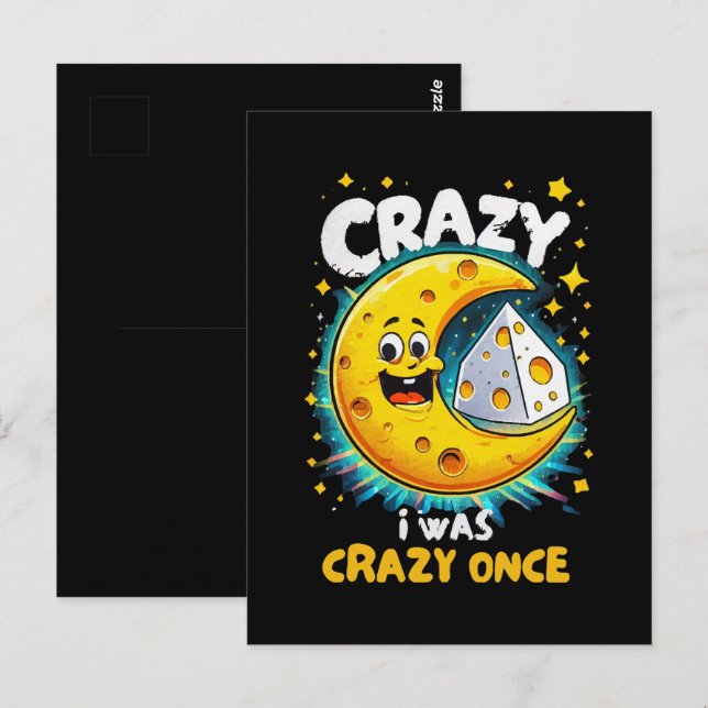 Funny quote for cheese lovers postcard (Front/Back)