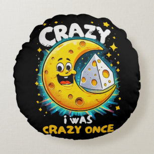 Funny quote for cheese lovers round pillow