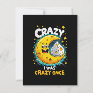 Funny quote for cheese lovers RSVP card