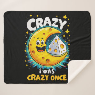 Funny quote for cheese lovers sherpa blanket