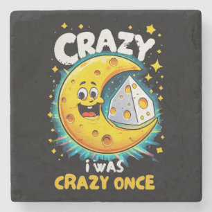Funny quote for cheese lovers stone coaster
