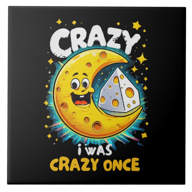 Funny quote for cheese lovers tile (Front)