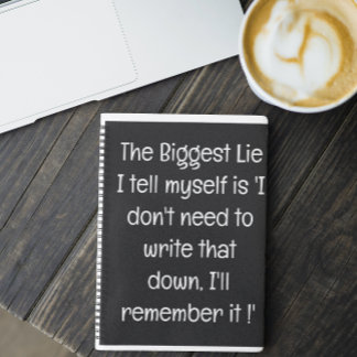 Funny Quote for Forgetful People To Do List Spiral Notebook