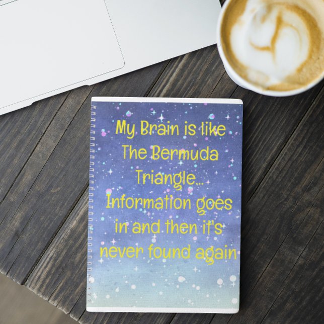 Funny Quote for Forgetful People To Do List Spiral Notebook (Creator Uploaded)