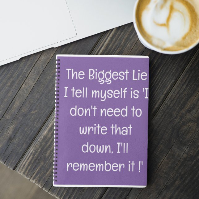 Funny Quote for Forgetful People To Do List Spiral Notebook (Creator Uploaded)