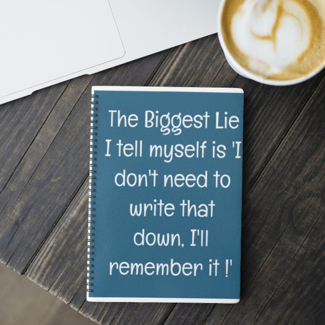 Funny Quote for Forgetful People To Do List Spiral Notebook (Creator Uploaded)