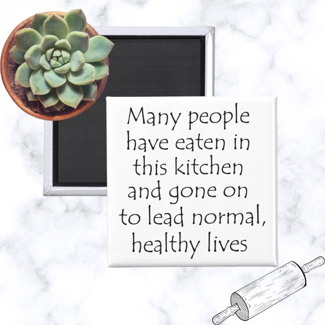 Funny quote fridge kitchen cooking magnets gifts (Funny quote black and white typography design perfect gift for those that struggle in the kitchen! )