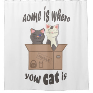 Funny quote Home is where your cat is