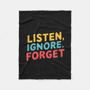 Funny Quote Humourous Multitask Funny Saying Fleece Blanket