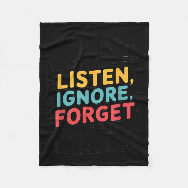 Funny Quote Humourous Multitask Funny Saying Fleece Blanket (Front)