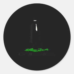 Funny Quote I Just Wanted Breakfast  Classic Round Sticker