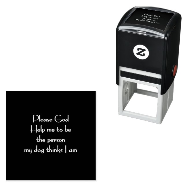 Funny Quote Inspired by a Dog's Devotion Self-inking Stamp (In Situ)