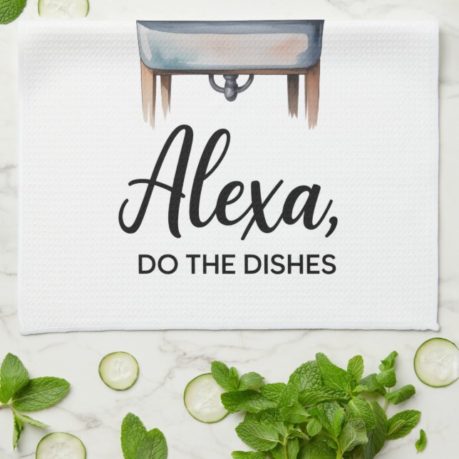 Funny Quote Kitchen Towel (Folded)