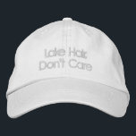 Funny Quote Lake Hair Don't Care Typography<br><div class="desc">Lake Hair,  Don't Care - Funny Saying in a pretty sea glass blue block lettering. Can be personalized. Contact me with any questions or requests.</div>