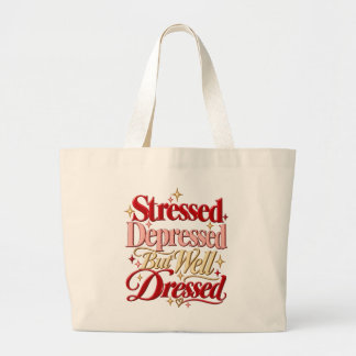 Funny Quote Message Sassy Coquette Large Tote Bag