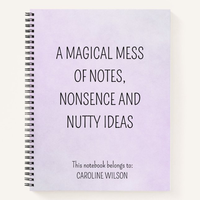 Funny Quote Notebook (Front)