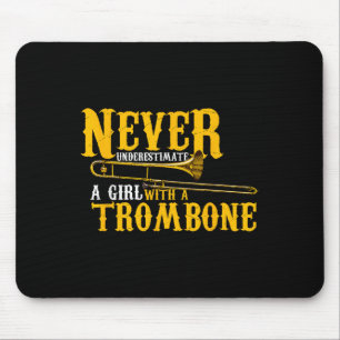 Funny Quote Play Never Underestimate A Girl With A Mouse Pad