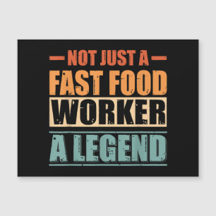 Funny Quote Retro Fast Food Worker