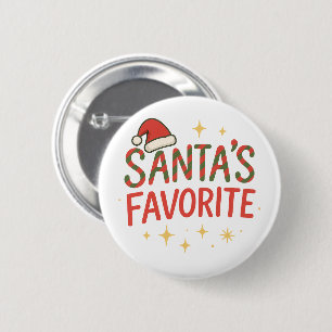 Funny Quote Santa’s Favourite Christmas Humour  2 Inch Round Button