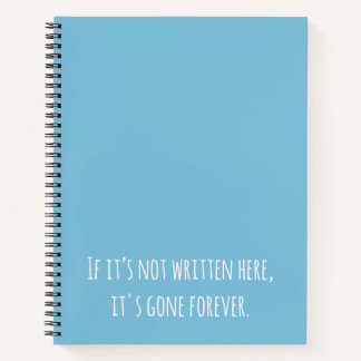 Funny Quote To Do List Blue Notebook