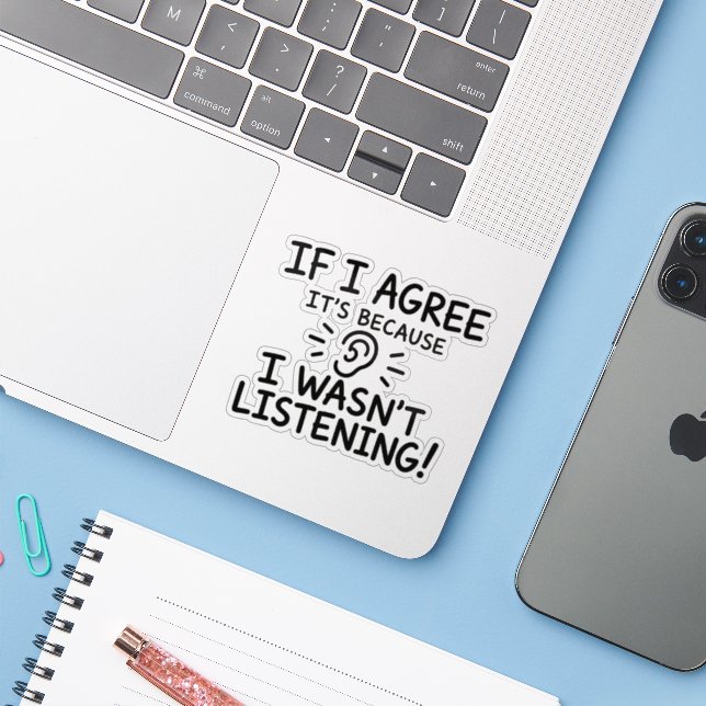Funny Quote Typography Design (Laptop w/ iPhone)