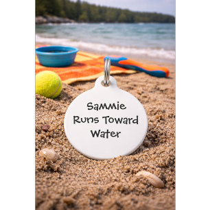 Funny Quote with Phone Number   Custom Name  Pet Tag