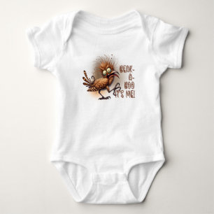 Funny Quotes Funny Quirky Whimsical Bird  Baby Bodysuit