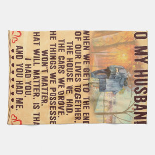 Funny Quotes Gift To Husband   Gift For Father   Kitchen Towel