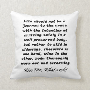 Funny quotes gifts unique humour joke throw pillow
