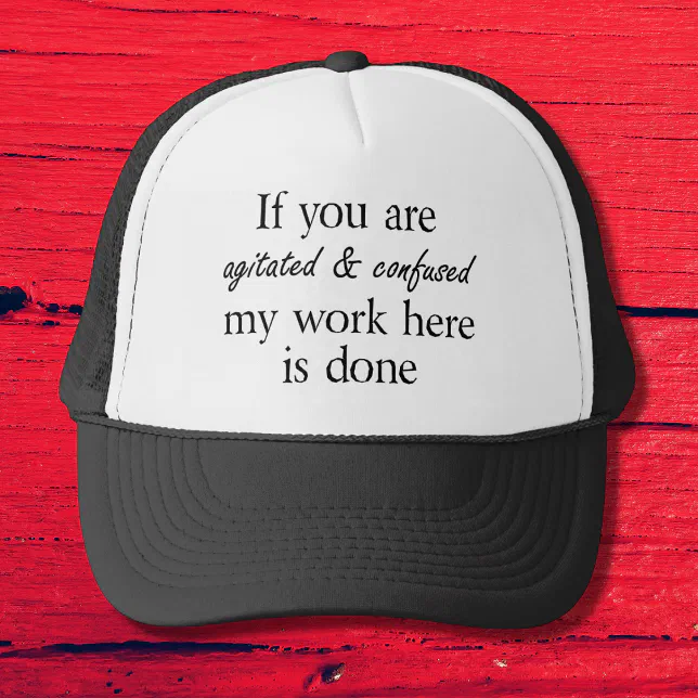 Funny quotes joke sayings modern trucker hats Zazzle