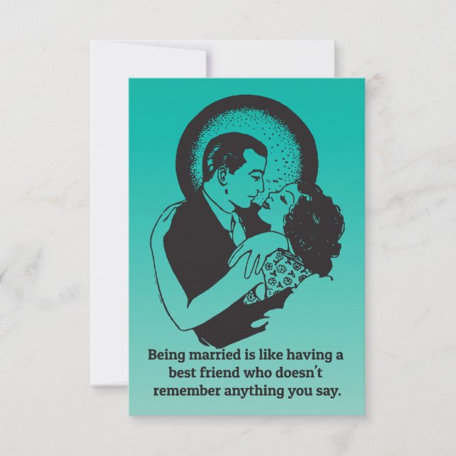 Funny Quotes Marriage & Commitment Invitation (Front)