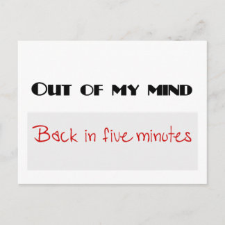 Funny quotes postcard
