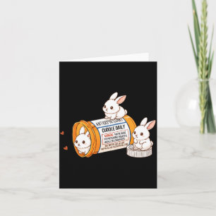 Funny Rabbit Bunny Anti Depressant Zoo Boys Girls  Card