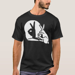 Funny Rabbit hand shadow projection bunny hare pop T-Shirt
