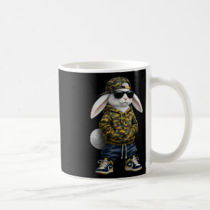 Funny Rabbit Hip Hop Bunny Camo Easter Men Boy Tod Coffee Mug