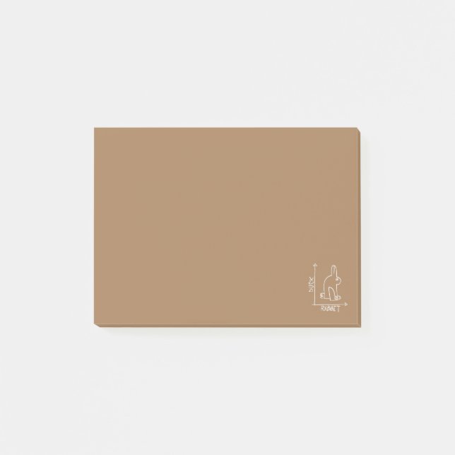 Funny Rabbit or Duck, wildlife animal diptyc Post-it Notes (Front)