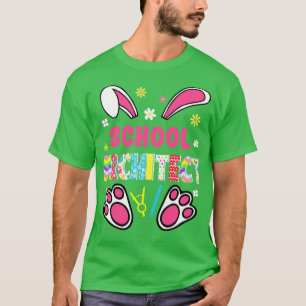 Funny Rabbit School Architect Easter Day Eggs Bunn T-Shirt