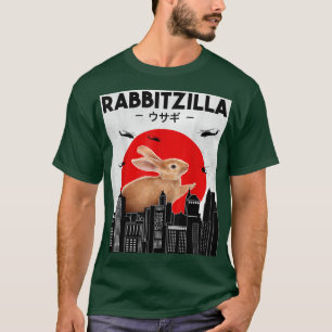 Funny Rabbit T, Bunny Rabbit T , RabbitZilla  T-Shirt