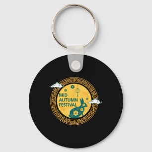 Funny Rabbits Mooncake Chinese New Year Mid Autumn Keychain