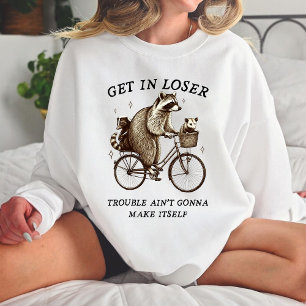 Funny raccoon and opossum sweatshirt
